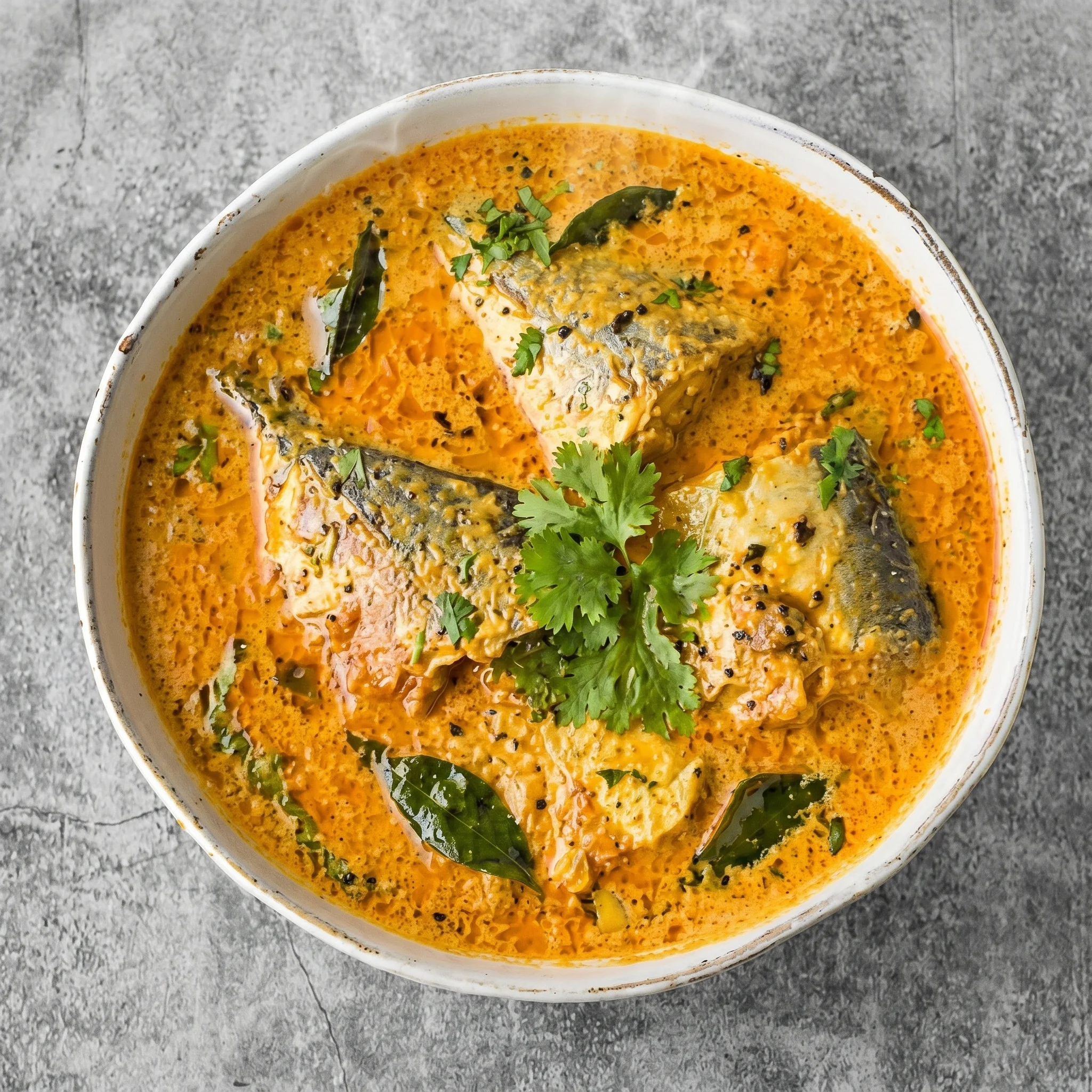 Tangy Goan fish curry at Chatkhara The Curry House in Edmonton, AB